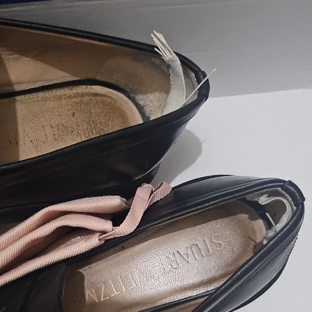 197072985660 EDIT PRODUCT  Stuart Weitzman Soho Loafer, BLACK. USED